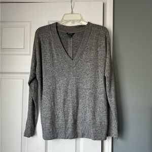 Buffalo David Bitton Gray Ribbed Knit Sweater